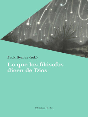 cover image of Lo que los filósofos dicen de Dios